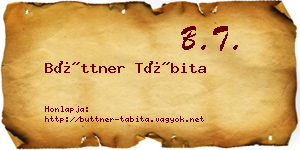 Büttner Tábita névjegykártya